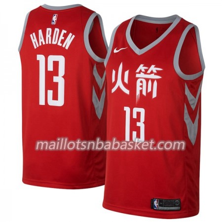 Maillot Homme Houston Rockets James Harden 13 Nike City Edition Swingman